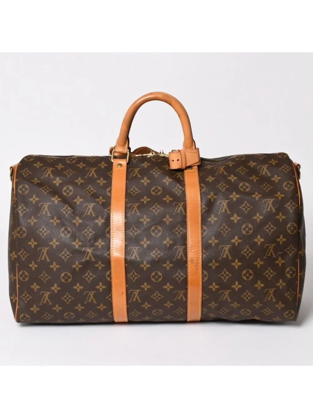 Louis Vuitton Keepall Bandouliere 50 Boston Bag Monogram Vachetta Leather